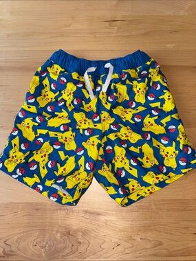Hanna Andersson Pikachu Pokemon Swim Trunks size 5